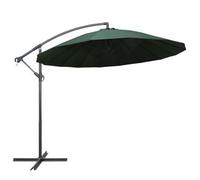 vidaXL Sombrilla colgante con palo de aluminio 3 m en color Verde/Terracota | diseño vintage industrial ideal para cocina salón comedor