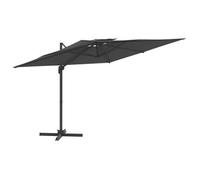 Sombrilla Colgante De Doble Techo Gris Antracita 400x300 Cm Vidaxl