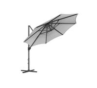 Sombrilla de Jardín 300 cm LED Solar Gris Paloma