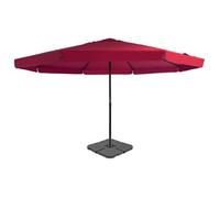 vidaXL Sombrilla de jardín con base portátil rojo