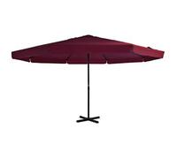 Sombrilla De Jardín Con Palo De Aluminio 500 Cm Rojo Burdeos Vidaxl
