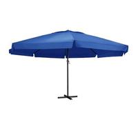 Sombrilla De Jardín Con Palo De Aluminio Azul Azure 600 Cm Vidaxl