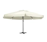 Sombrilla De Jardín Con Palo De Aluminio Blanco Arena 600 Cm Vidaxl