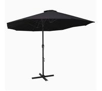 Sombrilla De Jardín Con Palo De Aluminio Negro 460x270 Cm Vidaxl