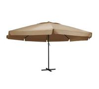 Sombrilla De Jardín Con Palo De Aluminio Taupe 600 Cm Vidaxl