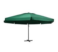 vidaXL Sombrilla de jardín con palo de aluminio 600 cm verde