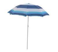 Master Grill&Party Sombrilla de 180 cm de diámetro, sombrilla de playa, sombrilla para balcón, Rayas blancas, azules y marinas, L