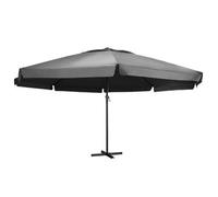 Sombrilla De Jardín Palo De Aluminio Gris Antracita 600 Cm Vidaxl