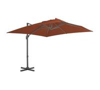 Sombrilla De Jardín Voladiza Con Poste De Aluminio Color Terracota 400x300 Cm Vidaxl