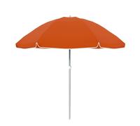 Sombrilla de playa MARBUENO, Oxford de Aluminio Naranja 180 cm Jardín y Piscina, Altura ajustable, para Arena, Sol, protección solar, uso en espacios exteriores