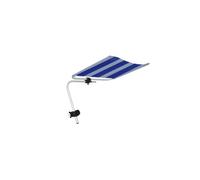 Sombrilla de playa MARBUENO, Parasol inclinable rayas azules y blancas, aluminio, 51 x 54 x 37 cm, Multicolor, ajustable, para Piscina, Sol, protección solar