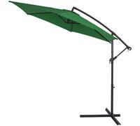 ® Sombrilla Jardín Ø300cm Parasol con Base Inclinable Protección UV50+ Repelente