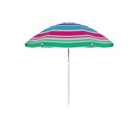 Sombrilla Nylon Acero Con Funda Rayas Azul Rosa Verde 220 cm Marbueno Summer Blue, pink and green stripes You