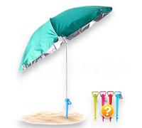 Sombrilla Nylon UPF50 + Soporte de 37x9,5 cm Color Aleatorio - Protección Solar y Diseño Resistente - Karawan