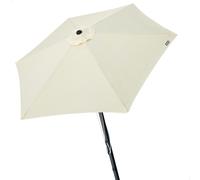 Sombrilla para Jardín Hexagonal Doble Polea, 300x300x250 Cm, Crema