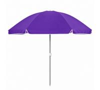 Sombrilla Playa 140 cm Grande con Bolsa Transporte | Parasol Plegable Nylon UV | Palo Acero Resistente | Sombrilla Jardín Camping Piscina 6 Colores MARBUENO. Purple