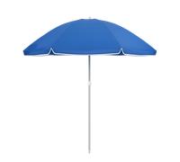 Sombrilla Playa 140 cm Grande con Bolsa Transporte | Parasol Plegable Nylon UV | Palo Acero Resistente | Sombrilla Jardín Camping Piscina 6 Colores MARBUENO. Blue