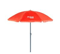 Aktive Sombrilla de playa AKTIVE 62243 Ø180 cm con mástil inclinable y protección UV50 Coral