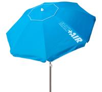 Sombrilla Playa Antiviento 8 Varillas, Ø220 Cm, Mástil Regulable 28/32 Mm, Azul