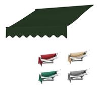 Sombrilla Retrattile 6x3.5m Panno DiImpermeabile in Poliestere per Tende Da Sole 300x250/400x350/500x350cm Verde T Suela al Resistente