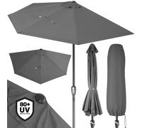 Sombrilla semicircular antracita UV 80+ repelente al agua