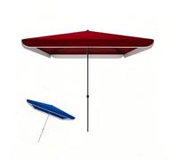 Sombrilla Solar, Sombrilla De Mesa For Exteriores, Cuadrada, Resistente Al Viento, Duradera, Ligera, Sencilla De Lujo, For Playa, Patio, Jardín, Piscina(Red,2.5X2.5M/8.2X8.2FT)