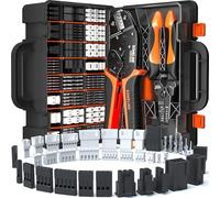 SOMELINE Kit de Crimpadora y Conectores, 38 Tipos JST-PH 2,0mm/XH 2,5mm/Dupont 2,54mm/Micro-Fit 3,0mm, Alicate de Crimpado 0,03-0,5mm² (32-20 AWG) para Conectores JST, Dupont, Molex, TE