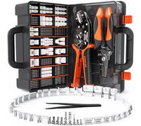 SOMELINE Kit de Crimpadora y Conectores, 41 Tipos, JST-SH 1,0mm/GH 1,25mm/ZH 1,5mm/PH 2,0mm así como compatible Molex PicoBlade 1,25mm & 51005/51006 (2,0mm), Crimper 0,03-0,5mm²/32-20 AWG