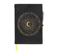 Something Different - Set de Libretas y Bolígrafos Diseño Rueda astrológica de Obsidiana (Talla Única) (Negro)