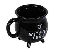 Something Different Taza con Forma de Caldero de Bruja diseño Witches Brew (Tamaño Único) (Negro)