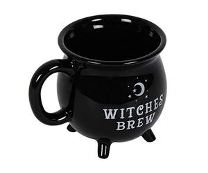 Something Different Taza con Forma de Caldero de Bruja diseño Witches Brew (Tamaño Único) (Negro)