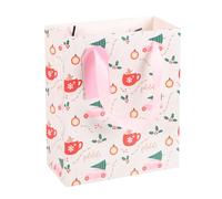 Something Different Wholesale Bolsa de regalo mediana con estampado navideño de Sugarplum de 23 cm, ideal para regalos de temporada y celebraciones