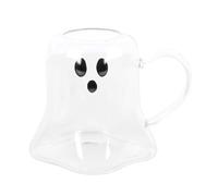 Something Different Wholesale Taza de cristal con forma de fantasma, encantadora adición a tu colección de vasos