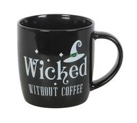 Something Different Wholesale Wicked Without Coffee Mug | Taza de cerámica con sombrero de bruja | Taza espeluznante apta para microondas y lavavajillas
