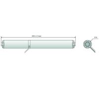 SOMFY, motor LW25-B44, referencia 10000032. Motor central para persianas enrollables, estores enrollables y persianas, adecuado para superficies de hasta 3 m²