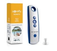 somfy Telis 4 RTS - Mando a Distancia para Patio, 5 Canales, Control Remoto de Repuesto para persianas y persianas al Aire Libre, función programable, Acabado Azul y Gris, #1810645