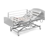 Somier Articulado Eléctrico con Carro Elevador y Barandillas | 4 Planos, Doble Motor, Cabecero y Piecero | Cama Geriátrica Regulable en Altura | Grupo Mamapla