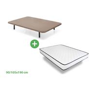 Somier Base Tapizada 105CM + Colchon Basic 105cm 105x190 cm