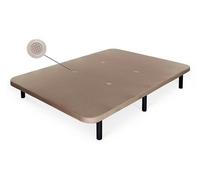 Somier base tapizada con tejido transpirable 90x190 cm beige