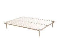 Somier de láminas con Patas 160x200 cm - 2x19 láminas - Beige