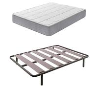 Somier de láminas R66 y colchón Top (Largo: 190 cm, Ancho: 105 cm, Viscoelástica, Colchón a 2 caras)
