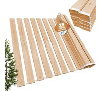 Somier enrollable de 160 x 200 cm - 21 listones - somier extra fuerte de madera maciza - soporta hasta 250 kg - Somier para cama individual o doble