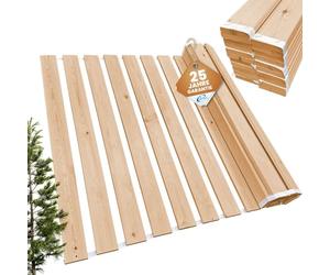 Somier enrollable de 160 x 200 cm - 21 listones - somier extra fuerte de madera maciza - soporta hasta 250 kg - Somier para cama individual o doble