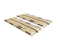 Somieres De Láminas Con 28 Listones 7 Zonas 2 Uds 80x200 Cm Vidaxl