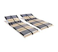 Somieres De Láminas Con 42 Listones 7 Zonas 2 Uds 90x200 Cm Vidaxl