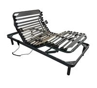 Somnia Descanso - Cama Eléctrica Articulada Reforzada Multizona Pro 5 Planos, Suspensiones de Hytrel, Fiabilidad y Robustez, Motor Alemán, Gris, 90 x 190