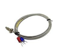Sonda de medición de temperatura de 0 a 400 °C, termopar tipo K de 6 mm/0,23" (2 m)