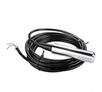 Sonda de presión de inmersión 4-20 mA, sensor de nivel IP68, acero inoxidable, DC12-32 V, medición de nivel de líquido para depósitos de agua de fuego y aguas residuales, rango de 0-5 m (2 metros)