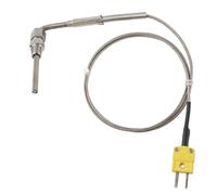 Sonda de temperatura EGT Termopar K tipo 1/8' PT para sensores de gas de escape con punta expuesta, conector y cuerpo de acero inoxidable