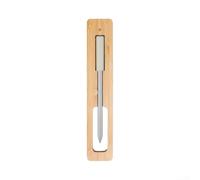 Sonda de temperatura para barbacoa, 130 mm de largo, resistente al calor | IP68 resistente al agua, fácil de limpiar, acero inoxidable higiénico, apto para barbacoa y horno